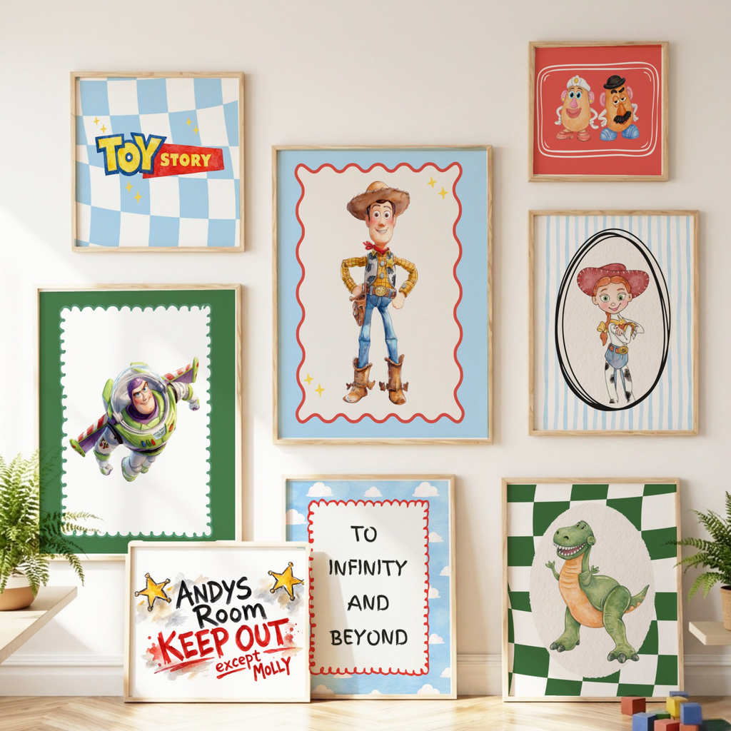 Personalized Toy Story Inspired Art Prints — Set of 11 | Digital Download
