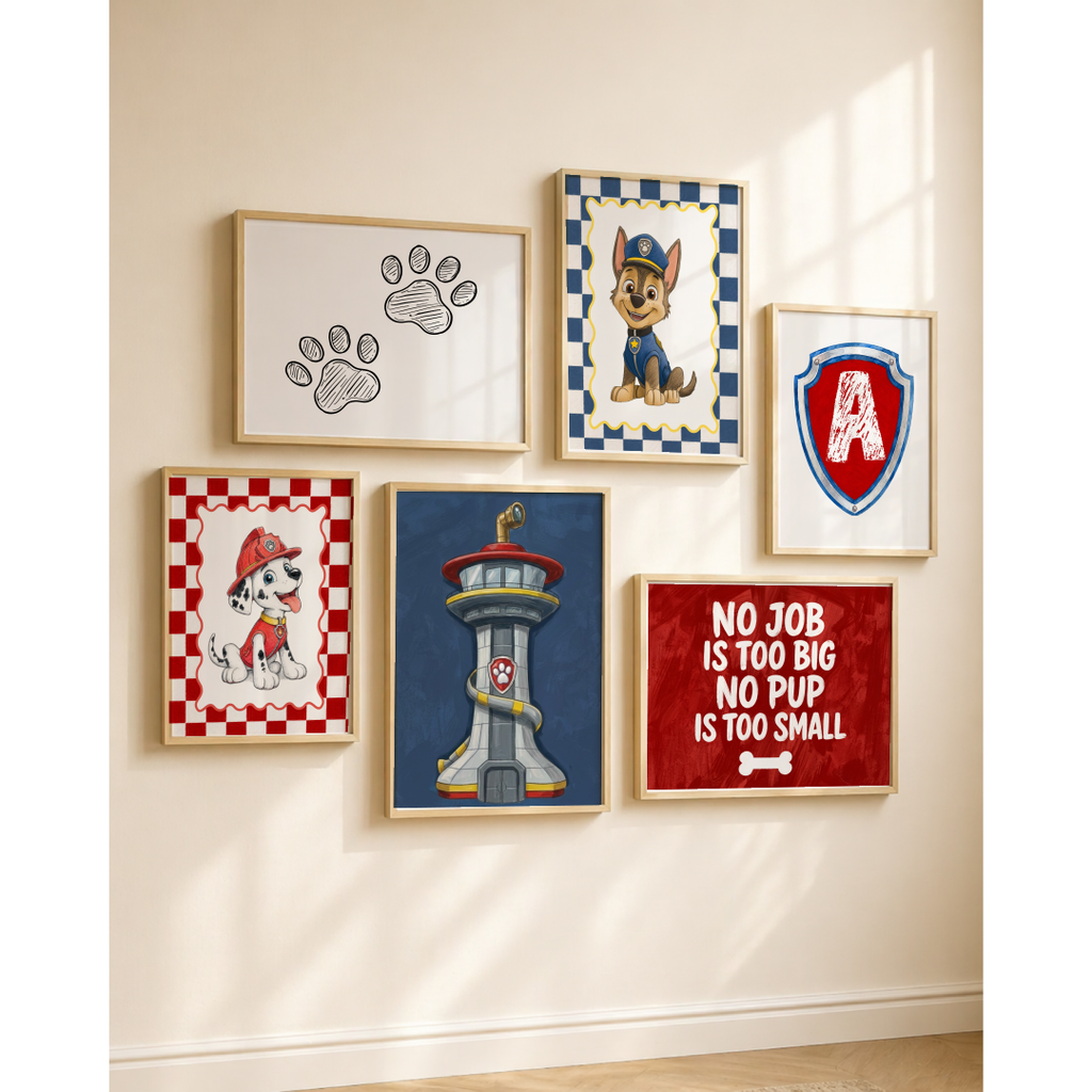 Paw Patrol Wall Art Set of 7