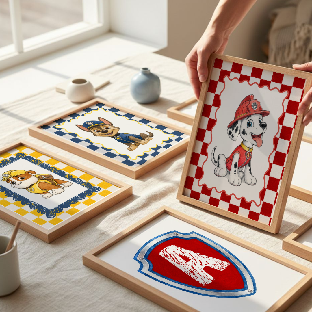 Paw Patrol Wall Art Set of 7