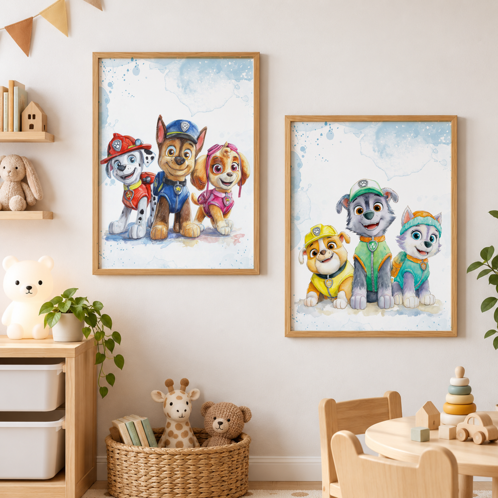Paw Patrol Rescue Dogs Theme Art Digital Download