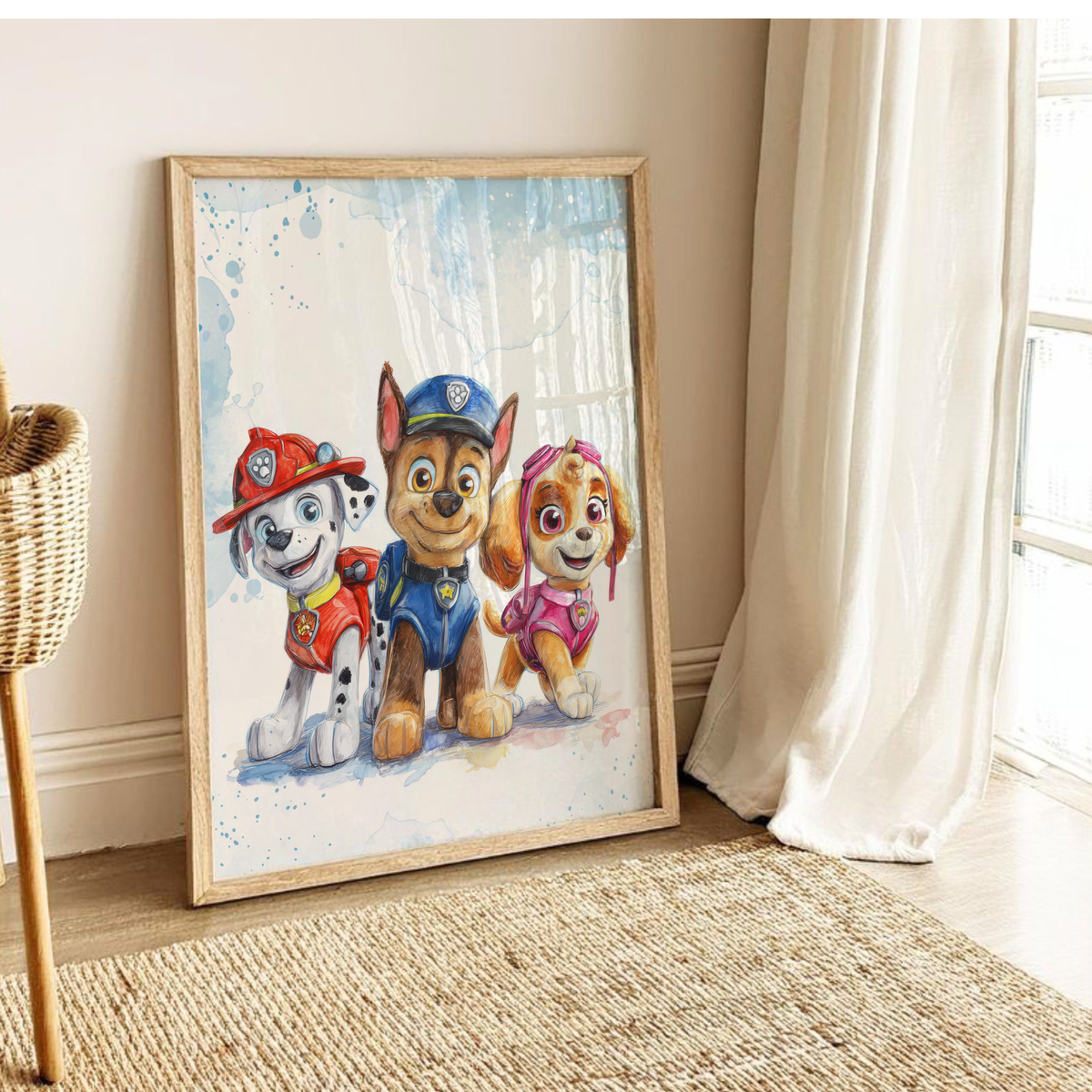 Paw Patrol Rescue Dogs Theme Art Digital Download