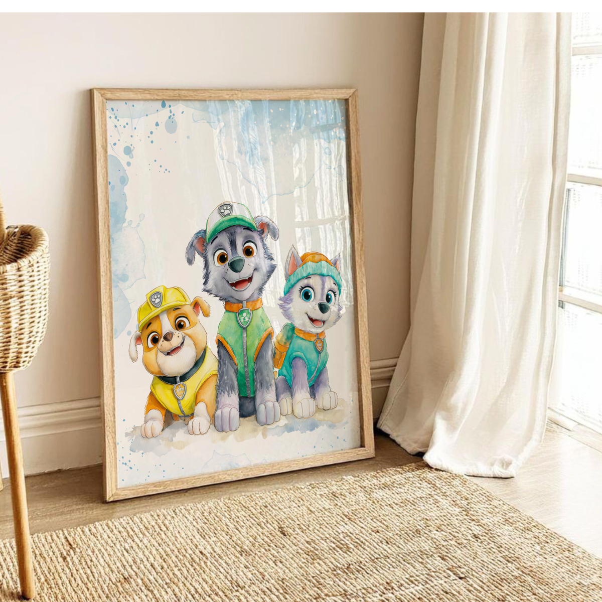 Paw Patrol Rescue Dogs Theme Art Digital Download