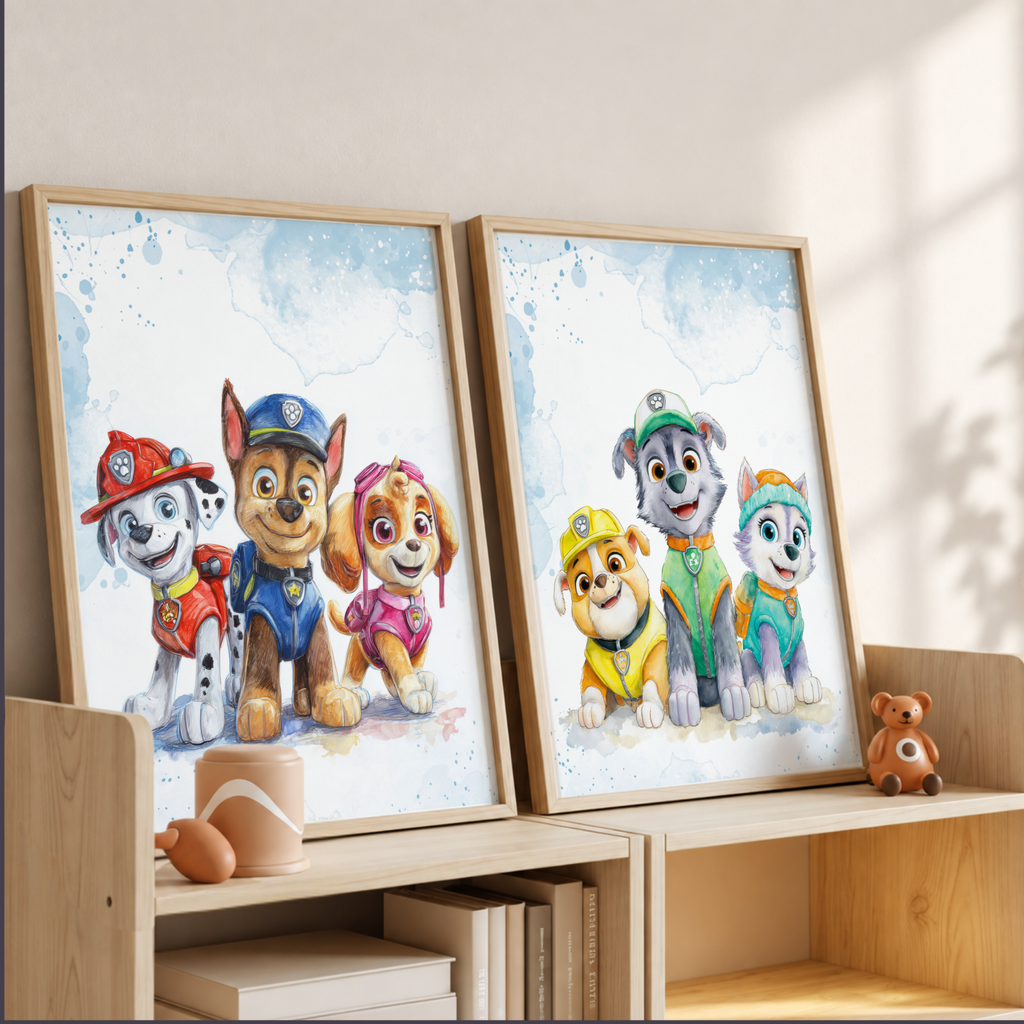 Paw Patrol Rescue Dogs Theme Art Digital Download