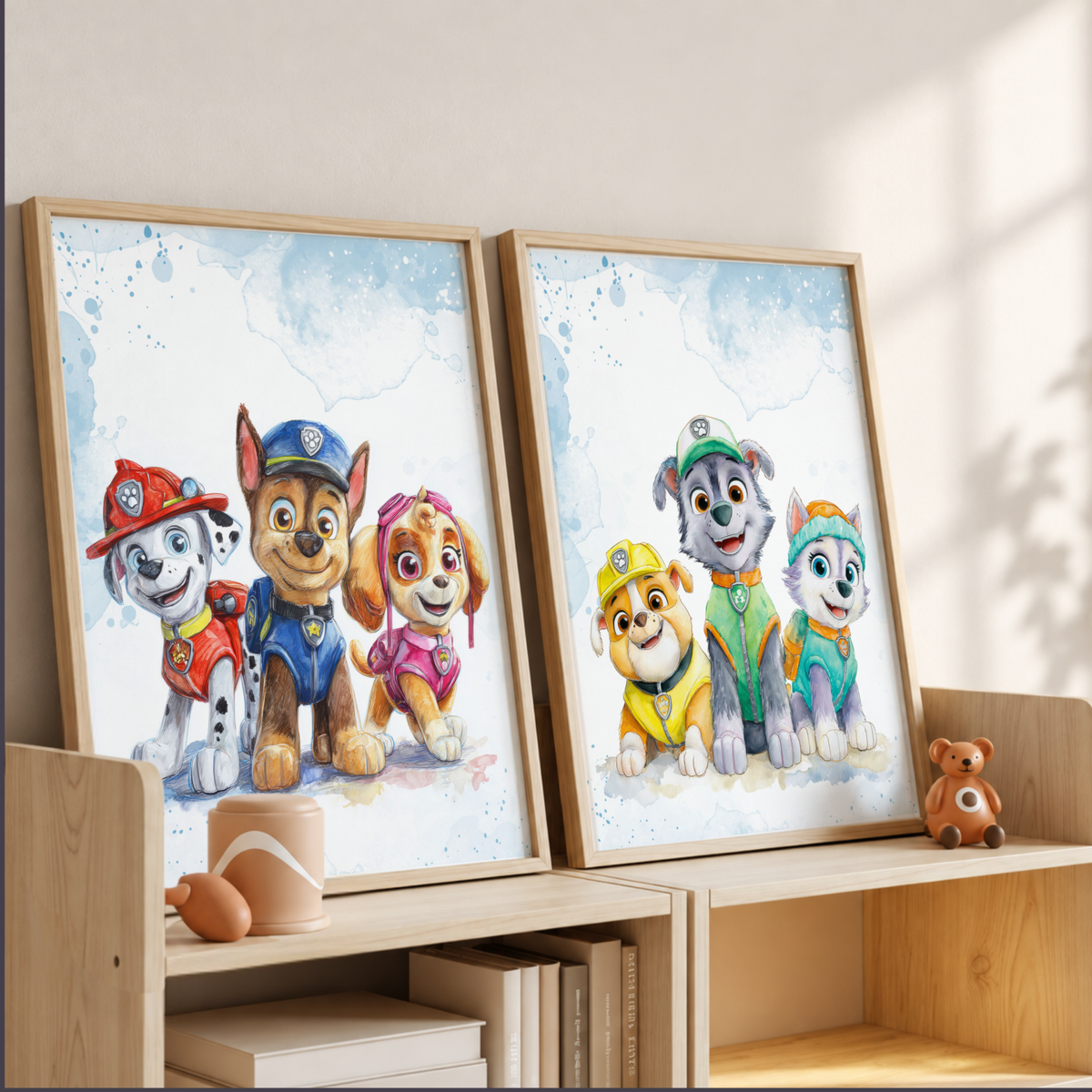 Paw Patrol Rescue Dogs Theme Art Digital Download