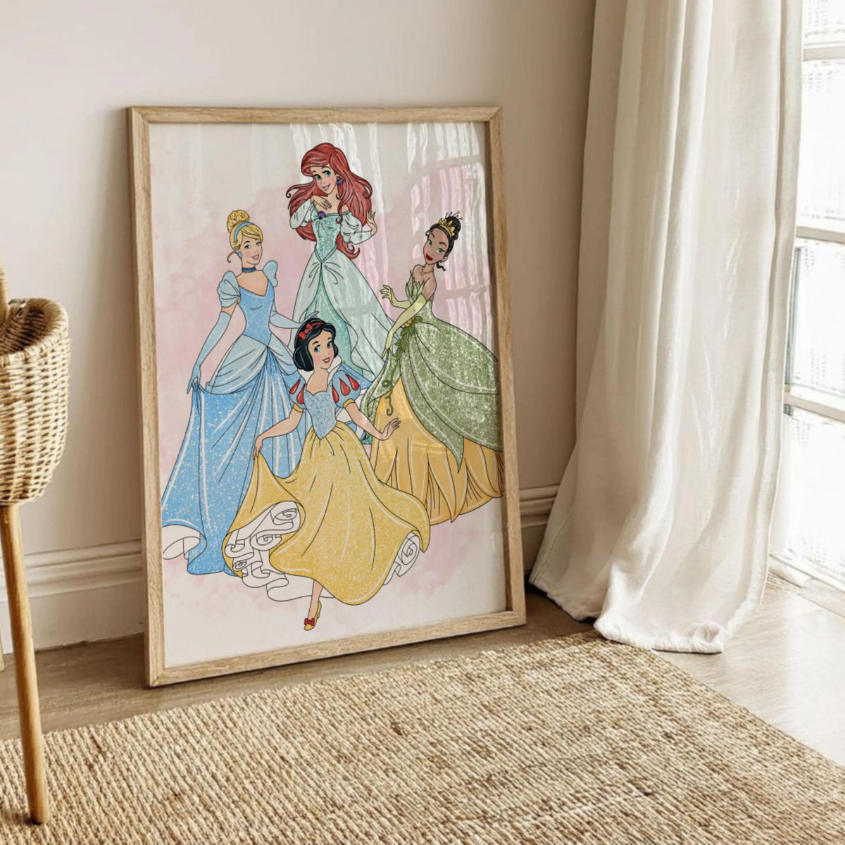 Princess Girls Bedroom Decor: Princess Wall Art (Set of 3)